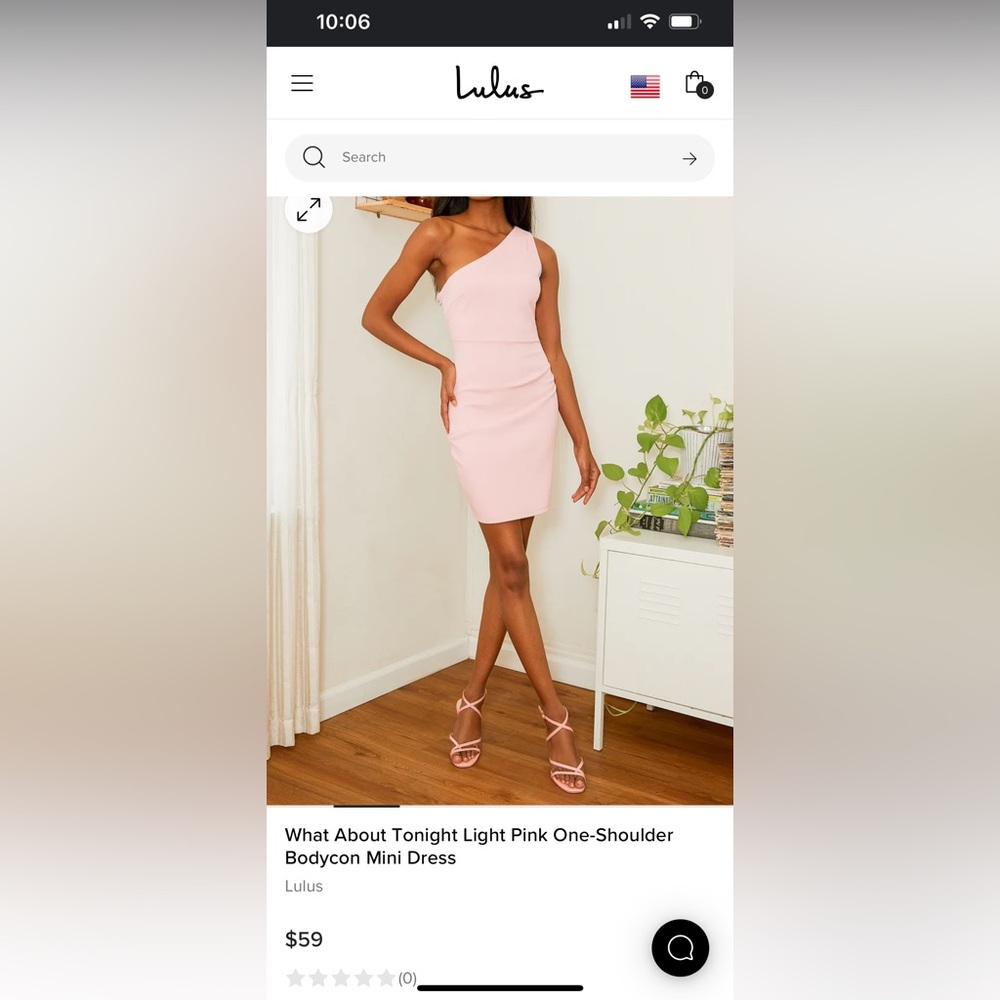 Lulus One Shoulder Dress